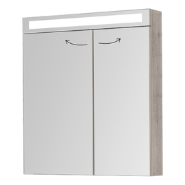 Зеркальный шкаф Dreja MAX, 70 см, 4 полки, дуб кантри, 77.9008D - фото, отзывы, цена